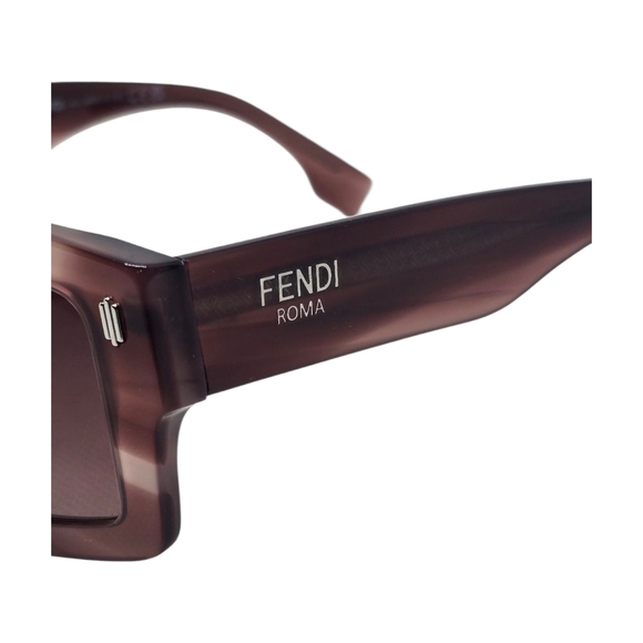FENDI Stylish Brown STRIPED  Sunglasses - Picture 4 of 5